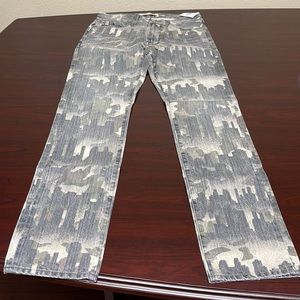 NWT Big Star Division Slim Straight Jean Waist 15”, Length 41”, Inseam 32”